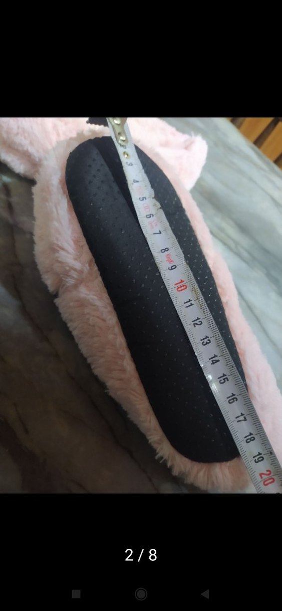 Kız Çocuk Pembe Nakışlı Sıcak panduf - Görsel 4