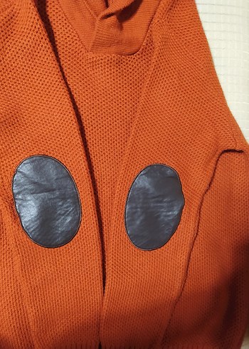 MUDO Kahverengi Boğazlı Örgü Kadın Kazak - Görsel 2