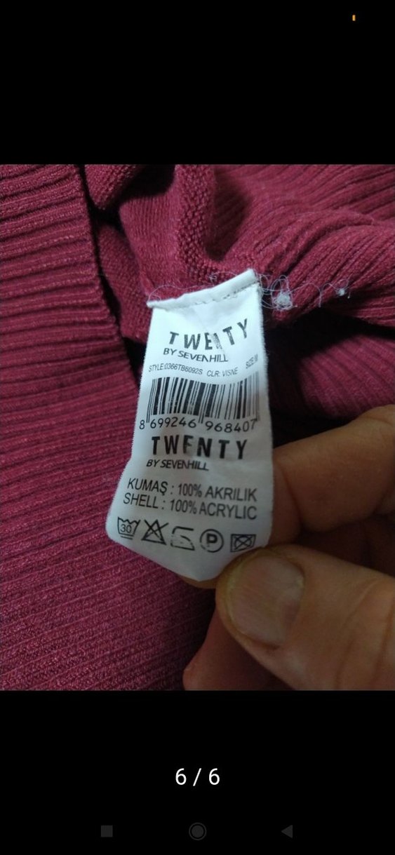 Bordo TWENTY Kadın  Triko kazak - Görsel 4