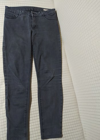 Antrasit Kadın Midi Boy Denim jeans Pantolon - Görsel 2
