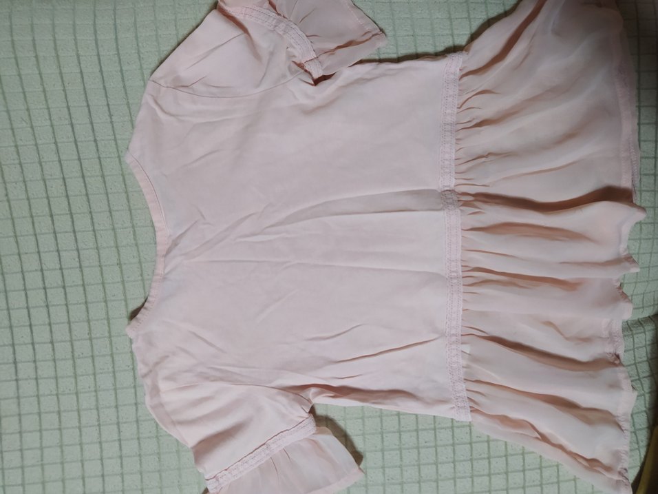 LC Waikiki Kız Çocuk Pembe tül detaylı kısa Kollu Tişört - Görsel 3