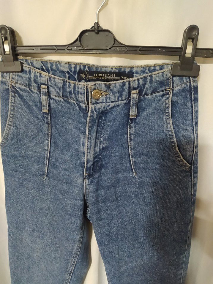 LCV Kadın Mavi Denim Midi Boy Kot Pantolon - Görsel 2