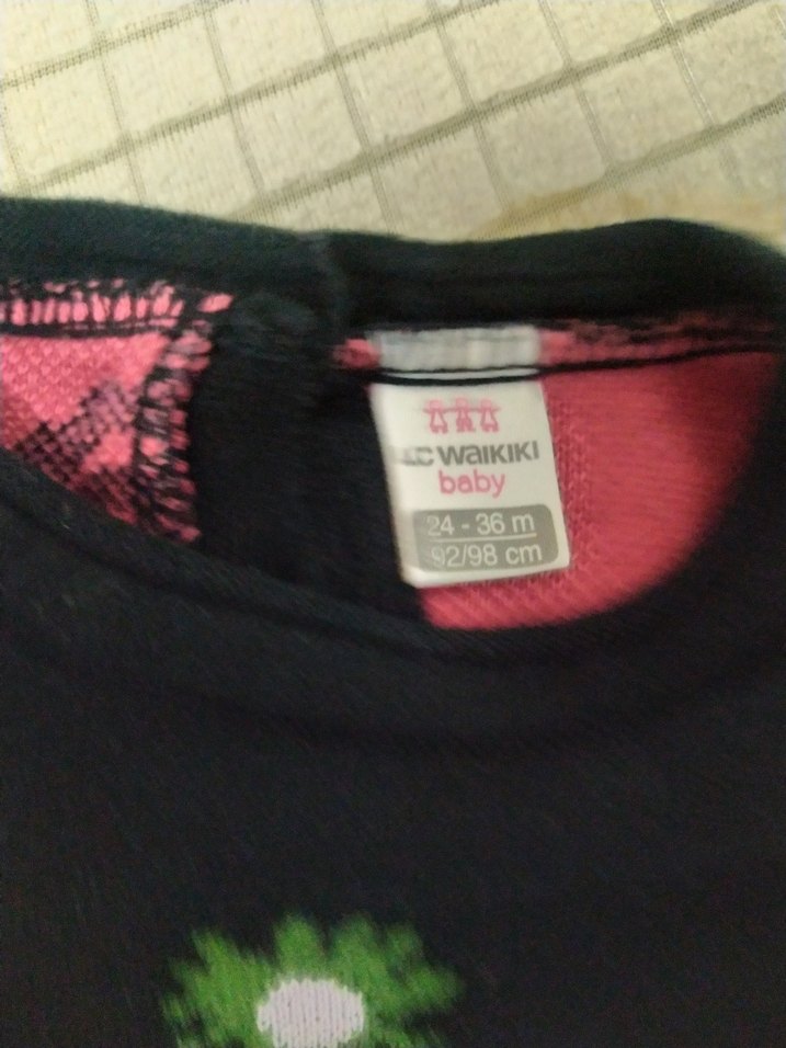 Çiçek Desenli Uzun Kollu Kız tunik - Görsel 3