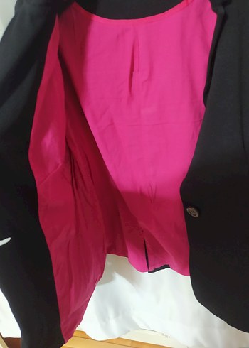 Siyah Düğmeli Kadın Blazer Ceket - Görsel 5