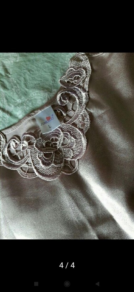 Parlak Kahverengi Vintage Bohem Kadın Şortlu Pijama - Görsel 4