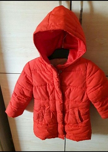 Koton turuncu çocuk kaban - Görsel 4