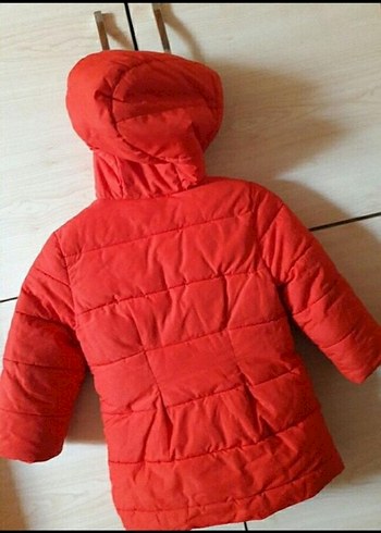 Koton turuncu çocuk kaban - Görsel 5
