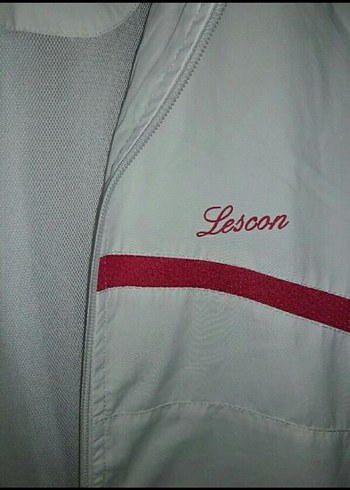 Leskon Beyaz Fermuarlı  Spor Kadın Ceketi - Görsel 5