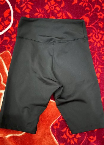 Siyah Esnek Belli Hamile Midi Şort - Görsel 2