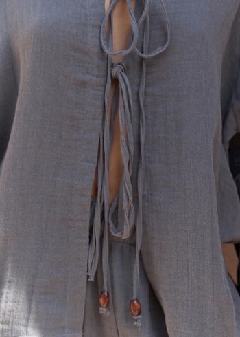 Mai Collection Antrasit Müslin Takım - Görsel 4