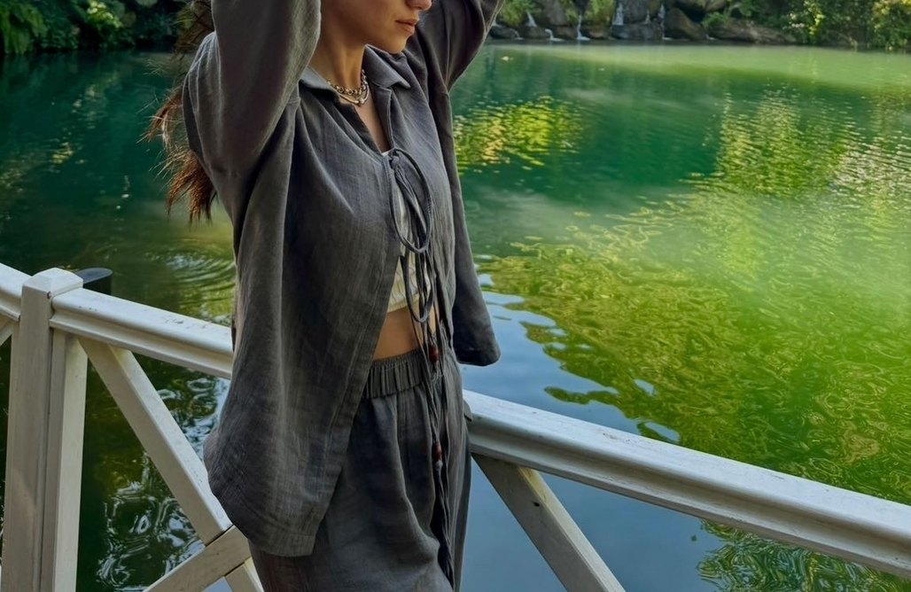 Mai Collection Antrasit Müslin Takım - Görsel 3