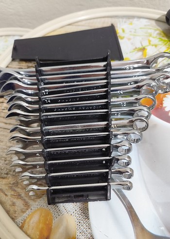 12 Parça 6-22 mm Krom Vanadyum Anahtar Seti - Görsel 11