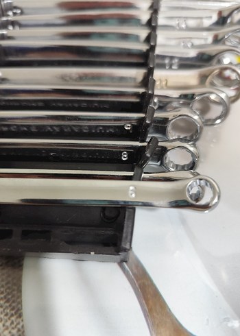 12 Parça 6-22 mm Krom Vanadyum Anahtar Seti - Görsel 8