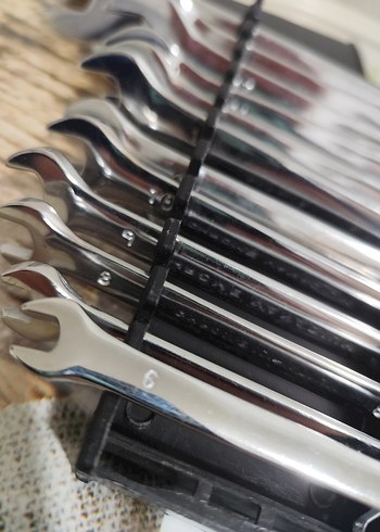 12 Parça 6-22 mm Krom Vanadyum Anahtar Seti - Görsel 12