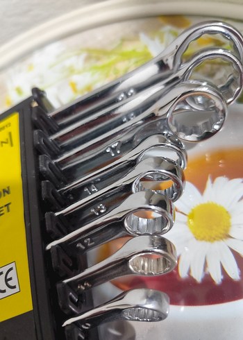 12 Parça 6-22 mm Krom Vanadyum Anahtar Seti - Görsel 3