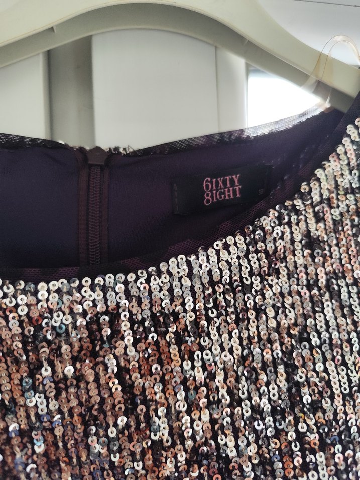 Uzun Kollu Drapeli Gri Abiye Elbise - Görsel 2