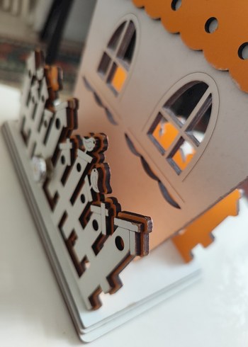 Beyaz Ahşap Ev Dekoru - Görsel 7