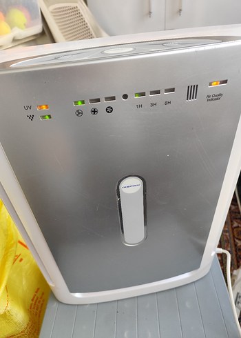 Beyaz ve Gri Hava Temizleyici ve Nemlendirici - Görsel 2