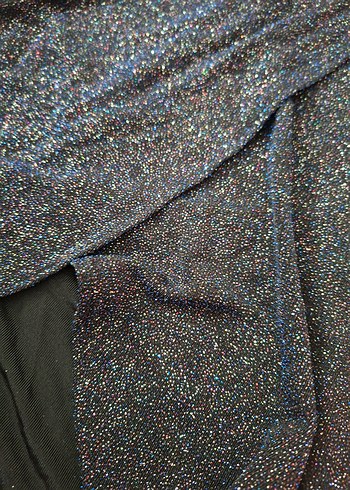 Mango Siyah Drapeli V Yaka Midi Kokteyl Elbisesi - Görsel 5