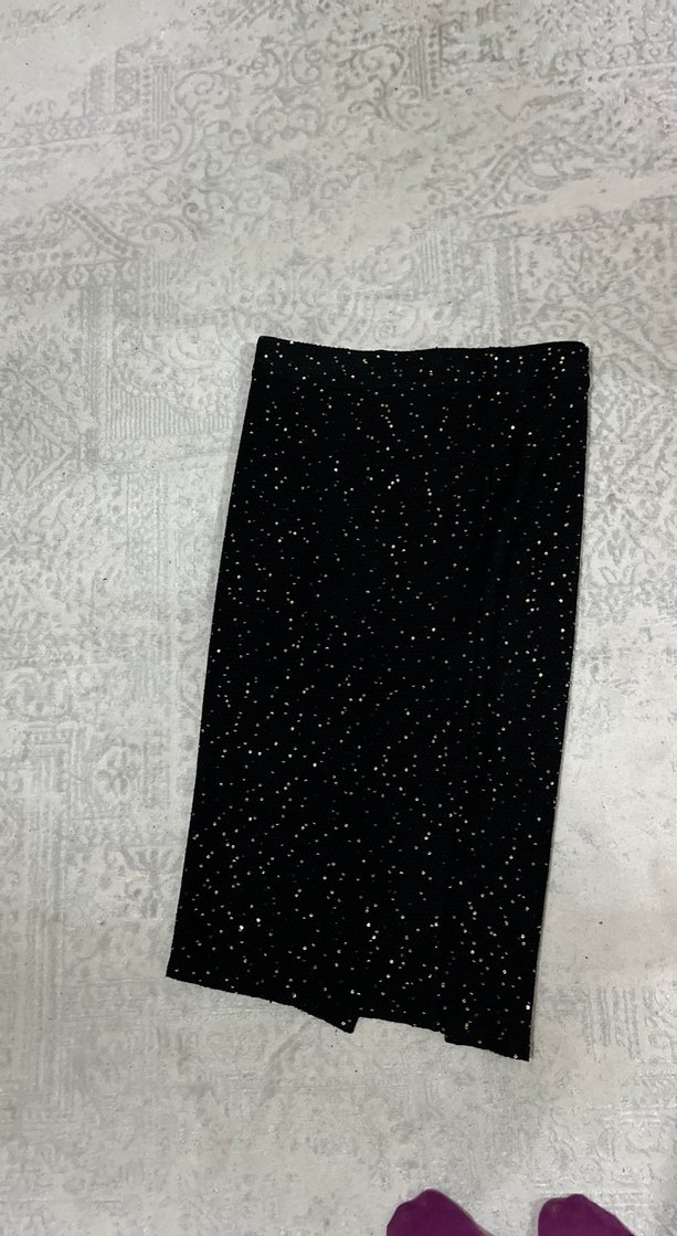 Siyah Boğazlı Salaş Triko Kazak - Görsel 4