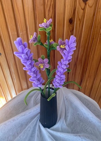 Mor Pastel Dekoratif Çiçek - Görsel 2