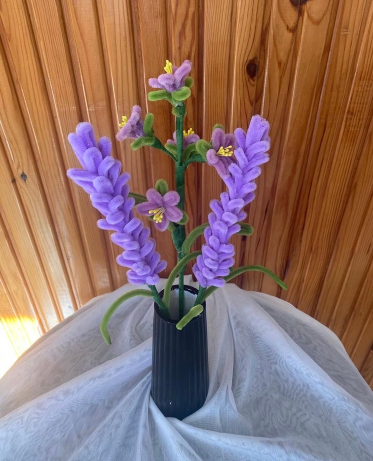 Mor Pastel Dekoratif Çiçek - Görsel 2