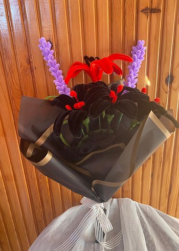 şönil çiçek buketi - Görsel 2