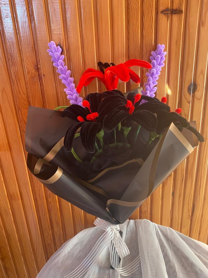 şönil çiçek buketi - Görsel 2