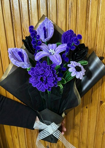 şönil çiçek buketi - Görsel 2