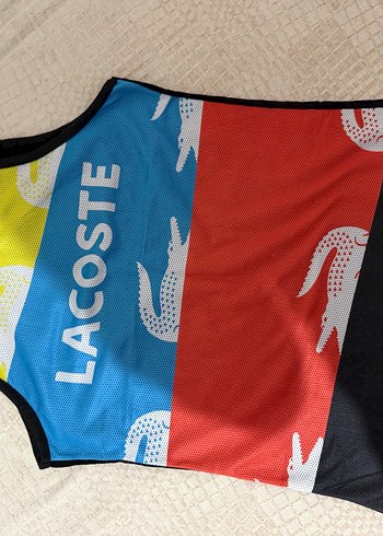 Lacoste Renkli Lacoste Kalin Askili Atlet