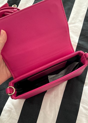 Pembe Deri Kadın Omuz Çantası - Görsel 4