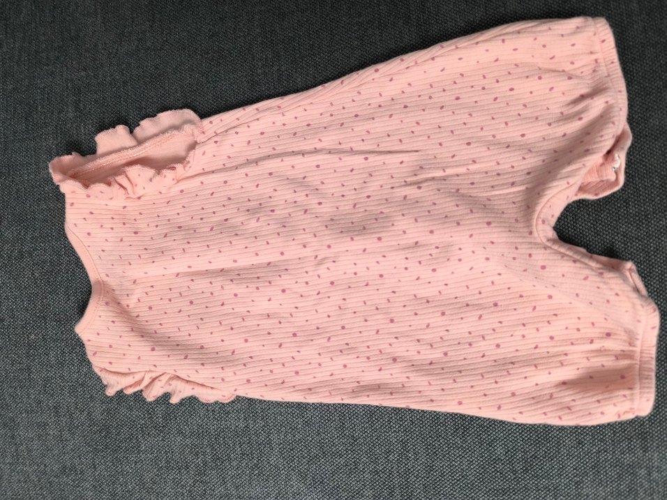 e bebek Pembe Örme Kız Bebek Tulum - Görsel 3