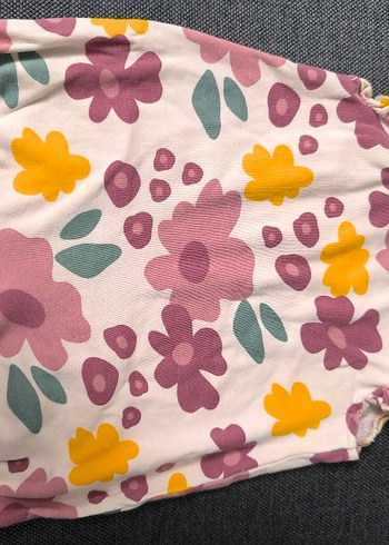 LCW baby çiçek Desenli kız Bebek Tulum, Fırfırlı, Pastel Tonlar - Görsel 3