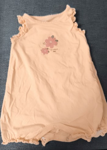 LCW baby Bej Bebek Kız Body Tulum, Fırfırlı, Pastel Renk - Görsel 2