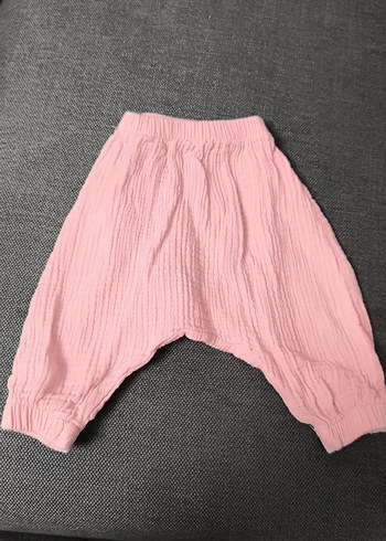 civil Pembe Kız Bebek Fırfırlı Kolsuz Takım - Görsel 2