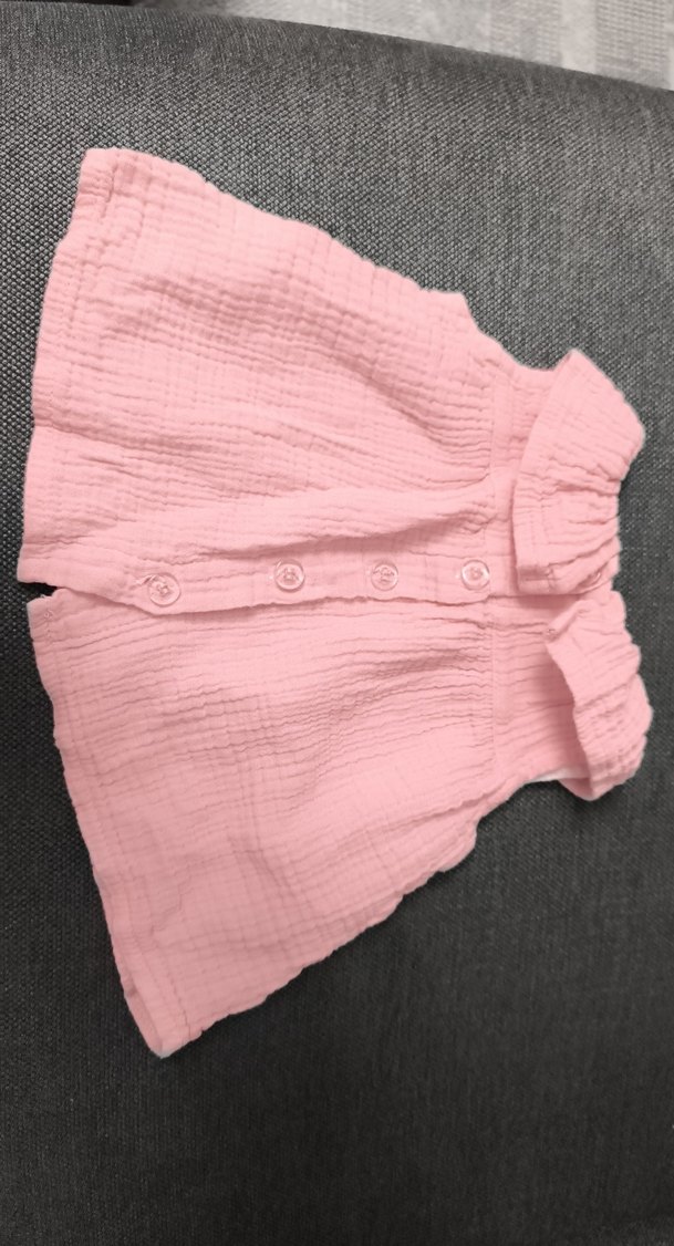 civil Pembe Kız Bebek Fırfırlı Kolsuz Takım - Görsel 3