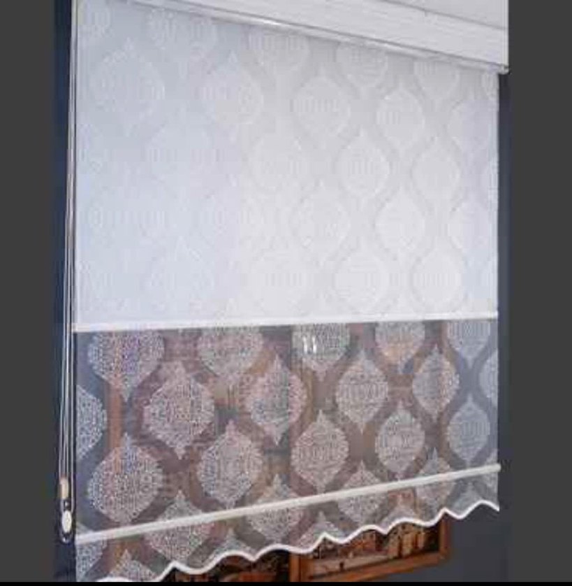 Desenli Beyaz Tül Stor Perde metresi sadece 400tl - Görsel 5