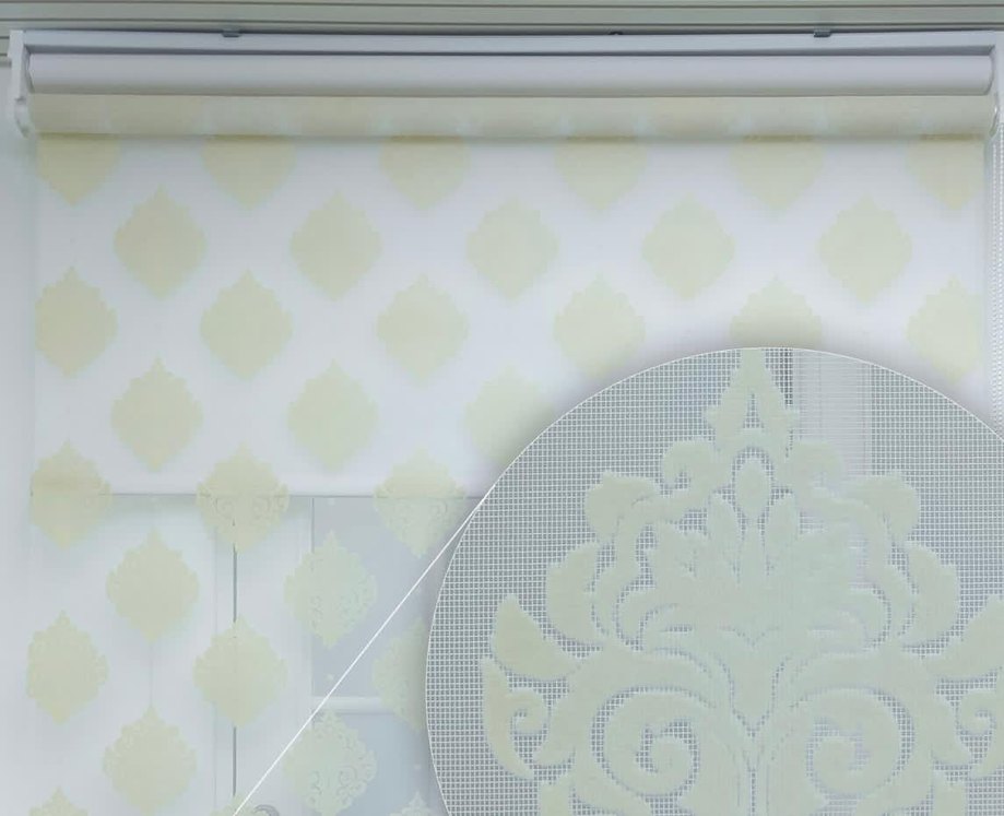 Desenli Beyaz Tül Stor Perde metresi sadece 400tl - Görsel 2