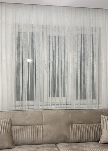 kaliteli Tül Perde ve fonlar 3m tül 90cm 2 adet fon 3400tl - Görsel 2