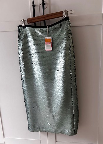 Mango Pullu Midi Kalem Etek - Görsel 2