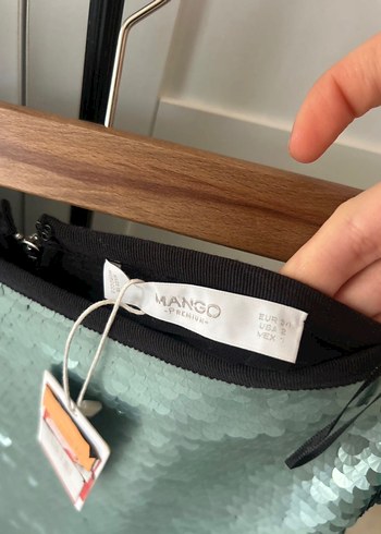 Mango Pullu Midi Kalem Etek - Görsel 3