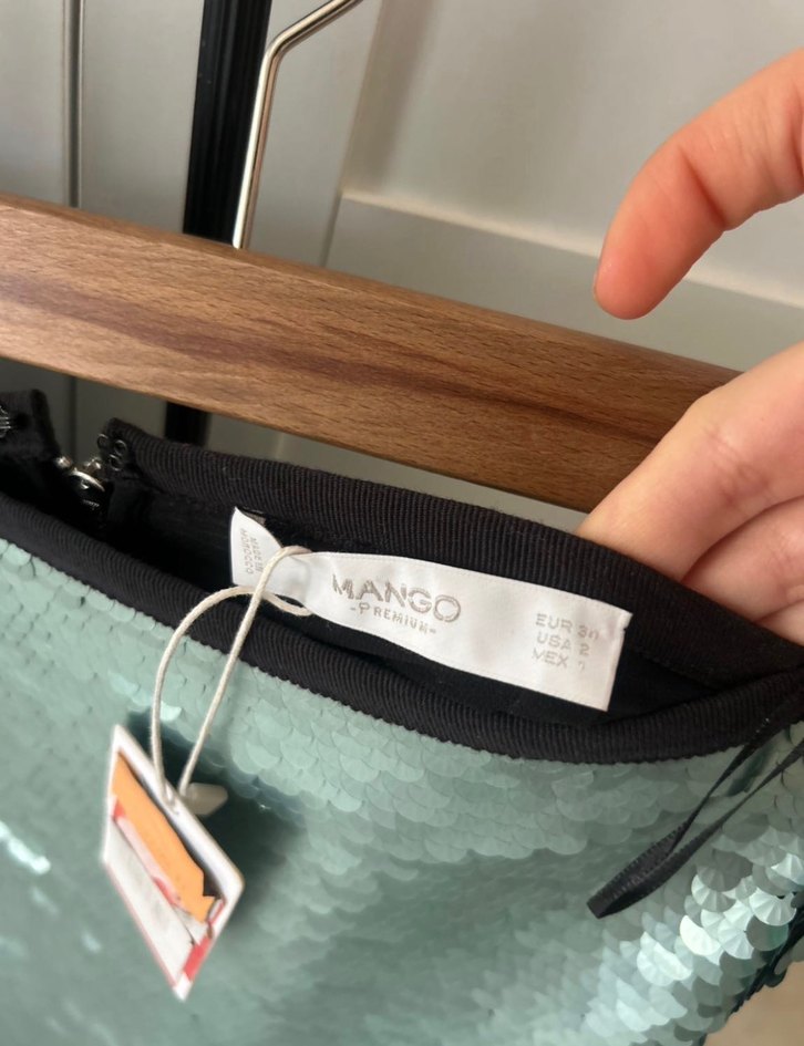 Mango Pullu Midi Kalem Etek - Görsel 3