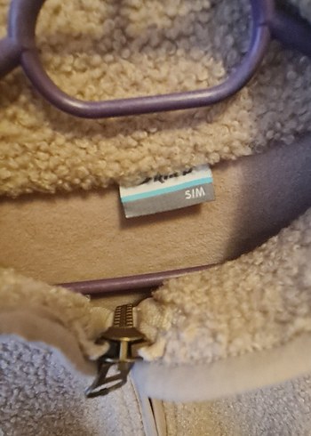 Bej Kadın Peluş Midi Ceket - Görsel 4