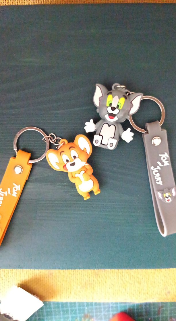 Renkli Tom ve Jerry Püsküllü Anahtarlık - Görsel 2
