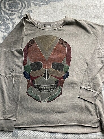 Zara haki renk sweatshirt