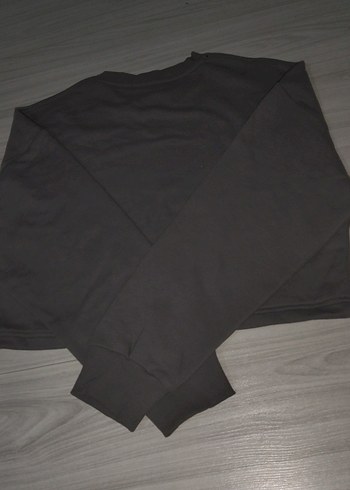 Gri Baskılı Kadın Sweatshirt "FEELINGS" - Görsel 2