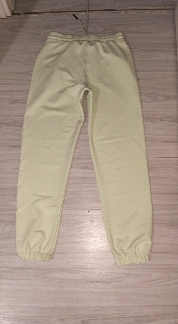 Beyaz Rahat Kesim Kadın Eşofman Altı - Görsel 2