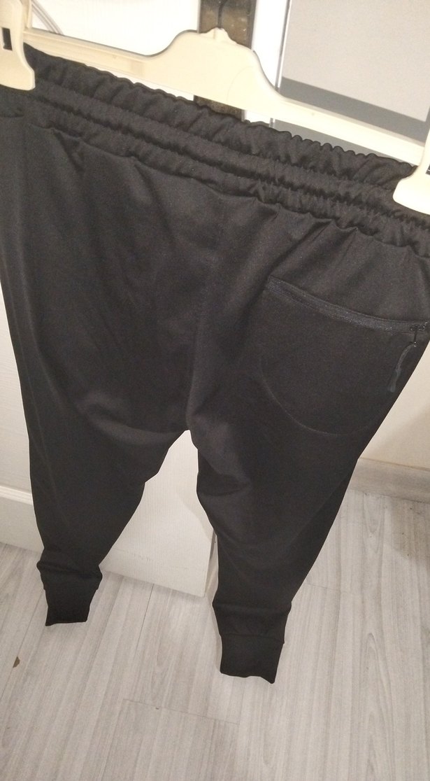 Fermuarlı Siyah Kadın Eşofman Altı - Görsel 3