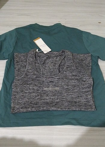 Gri Rahat Kesim Kadın Atlet - Görsel 2