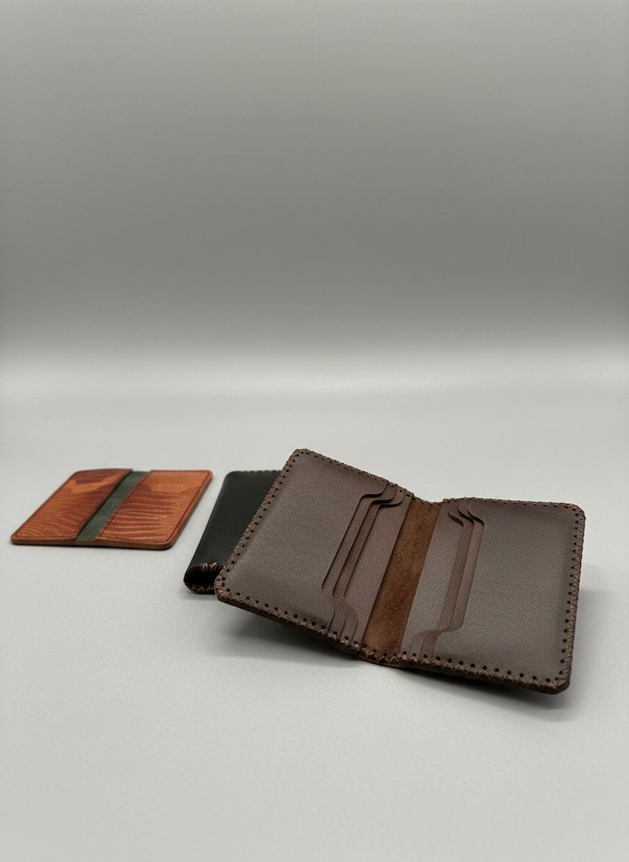 Kahverengi Minimalist Erkek Cüzdanı - Görsel 2